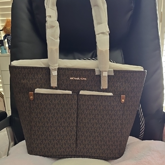 Michael Kors Brown Tote Bag - Picture 1 of 8